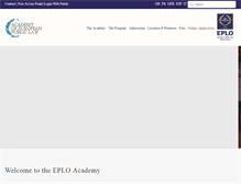 Tablet Screenshot of eploacademy.eu